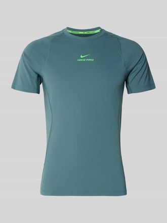 Nike T-Shirt mit Logo-Print und Raglan&auml;rmeln in Petrol, Gr&ouml;&szlig;e XXL