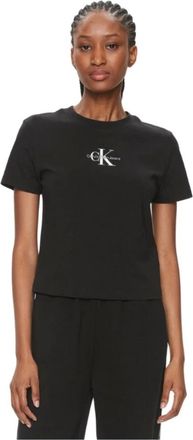 Calvin Klein Mujer, Camisetas, Negro, Talla: S