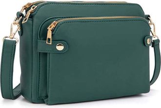 Generic Gpmsign Crossbody Leather Bags Crossbody Leather Shoulder Bags and Clutches Popularate Waterproof Shoulder Bag (Green)