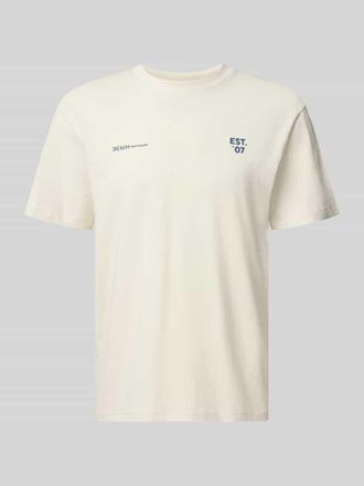 Tom Tailor Denim Relaxed Fit T-Shirt aus reiner Baumwolle in Offwhite, Gr&ouml;&szlig;e XXL