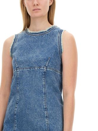 Moschino Cotton Denim Dress - Blue