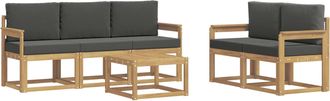 vidaXL Conjunto De Sof&aacute;s De Exterior 6 Uds. Vidaxl