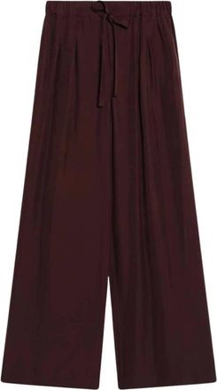 Loewe Broeken, Dames, Paars, S, Pantalone a Palazzo