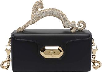 Lanvin Black Nano Pencil Cat Handbag