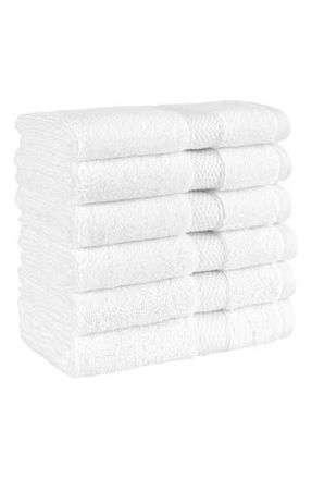Linum Home Textiles 6-Pack Anovia Cotton Washcloths in White at Nordstrom Rack