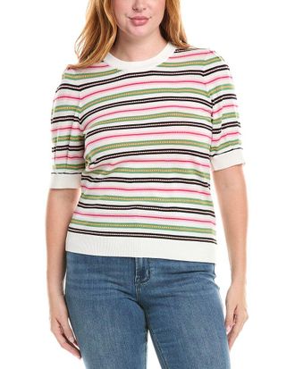 T Tahari Elbow Puff Sleeve Sweater