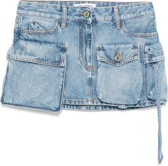 The Attico Fay Mini Skirt - Womens - Cotton/Polyester