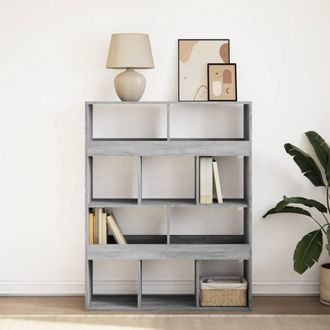 Berkfield Home Classic Bookcase Grey Sonoma 100x33x125.5 cm Engineered Wood