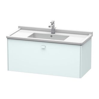 Duravit Duravit Brioso Neceser De Pared 102,0 X 46,9 Cm, 1 Extra&iacute;ble, Para Lavabo Starck 3 030410, Color (frente/cuerpo): Azul Claro Decoraci&oacute;n Mate, Mango Az