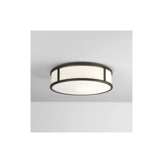 Astro Astro Mashiko - 1 Light Medium Round Bathroom Flush Ceiling Light Bronze Effect IP44, E27