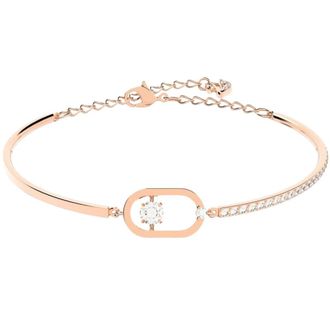Swarovski Elegant Bracelet - Dames - Armbanden - Roze - ONE Size - Leer - Accessoires