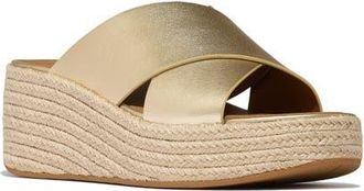FitFlop Platfforms Espadrille Slides in Platino at Nordstrom, Size 11