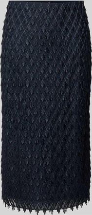 Vera Mont Midirock mit Allover-Applikationen in Dunkelblau, Gr&ouml;&szlig;e 46