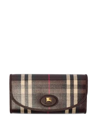 Burberry logo-detail wallet - Brown