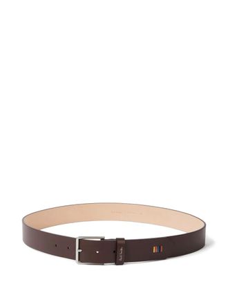 Paul Smith Artist Stripe belt - men - Leather - 38 - Brown