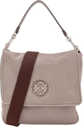 Loewe Pre-owned Schoudertas - Dames - Vintage Schoudertas - Bruin - ONE Size - Leer - Vintage