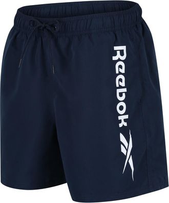 Reebok Badeshorts REEBOK Yestin, Herren, Gr. XL (7), N-Gr, blau (vector navy), Microfaser, Obermaterial: 100% Polyester, bedruckt, unifarben, Badehosen Bades