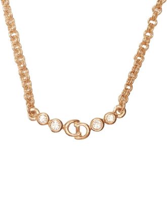 Dior 1980-1990s logo-detail necklace - Gold