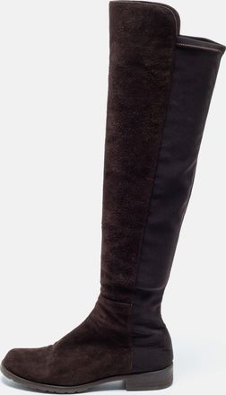 Stuart Weitzman Brown Suede Knee Length Boots