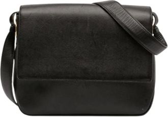 Ferragamo Pre-owned Cross Body Bags, female, Black, Size: ONE SIZE Pre-owned Leather Shoulder Bag