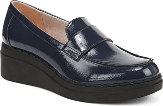 Life Stride Dolce Platform Wedge Loafer in Lux Navy at Nordstrom, Size 9.5