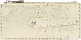 Hobo Linn Leather Wallet in Pearled Silver at Nordstrom Rack