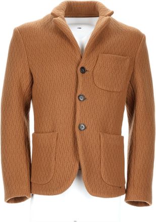 Brian Dales Textured Wool and Cashmere Jacket with Structured Collar