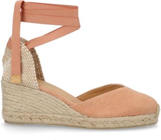 Castaner Pink Ankle-strap Wedges