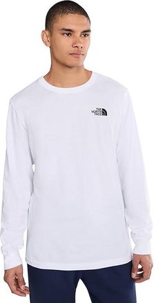 The North Face Evolution Box NSE Regular Long Sleeve T-Shirts Mens T Shirt TNF White : 2XL, Cotton