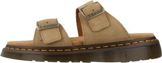 Dr. Martens Schoenen, Dames, Bruin, 39 EU, Leer, Klassieke leren sliders