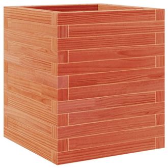 Berkfield Home Garden Planter Wax Brown 40x40x46 cm Solid Wood Pine | Size: 40 x 40 x 46 cm