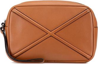 Loewe Pre-owned Clutches, female, Brown, Size: ONE SIZE Pre-owned Puzzle Small Leather Clutch