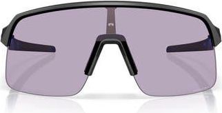 Oakley Sutro Lite Low Bridge Fit 139mm Prizm Semi Rimless Wrap Shield Sunglasses in Black Grey at Nordstrom Rack