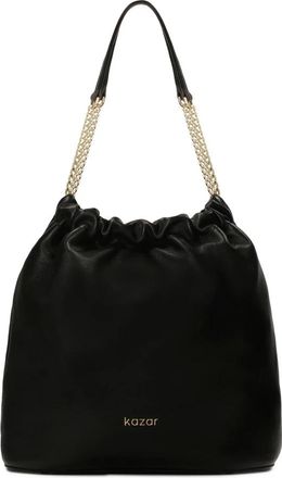 Kazar Schoudertas type tas - Dames - Schoudertassen - Zwart - ONE Size - Leer - Tassen