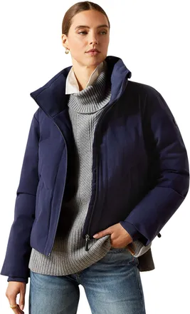 Ariat Womens Heyford Insulated Jacket Long Sleeve in Navy Heather, Size X-Large, by Ariat