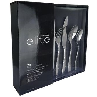 Gibson Home Ambassador 20 Piece Stainless Steel Flatware Set