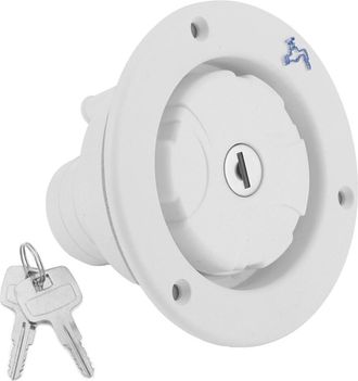OEM Tap&oacute;n De Llenado Herm&eacute;tico Con Cierre De Seguridad Para Entrada De Agua Dulce Por Gravedad, Apto Para Autocaravanas Y Furgonetas Camper, Con 2 Llaves,