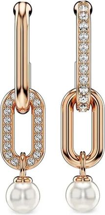 Swarovski Orecchini Constella in oro rosa con perle