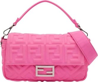 Fendi Pre-owned Shoulder Bags, female, Pink, Size: ONE SIZE Pre-owned Vintage Shoulder Bag