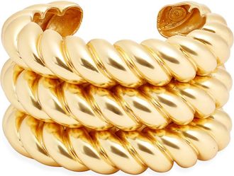 Karine Sultan Twisted Rope Statement Cuff Bracelet in Gold at Nordstrom