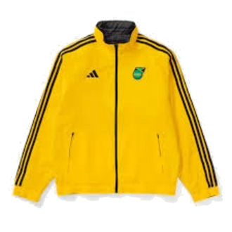 adidas Soccer Jamaica Anthem Jacket Asia Sizing Gold IB7461