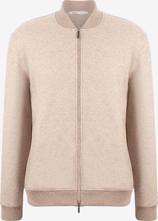 Maurizio Baldassari Bomberjacke mit Stehkragen aus Kaschmir