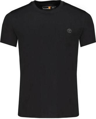 Timberland Zwarte Katoenen Crew Neck T-Shirt - Heren - T-shirts - Zwart - M - Katoen - Tops