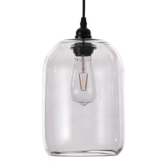 Oresteluchetta L&aacute;mpara de ara&ntilde;a de cristal gris transparente cm. &Oslash;.18 x al.25