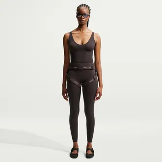 Nike Womens SKIMS Studio Stretch 26 Leggings in Brown | IR8680-231
