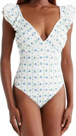 Hutch Cala One-Piece Swimsuit In Trellis Floral