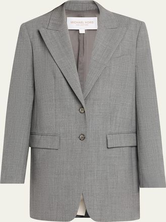 Michael Kors Single-Breasted Boyfriend Blazer