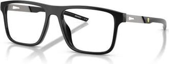 Ferrari 55mm Rectangle optical glasses in Black at Nordstrom