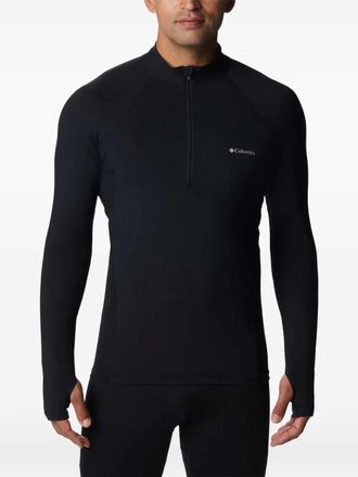 Columbia long-sleeve half-zip top - men - Polyester/Spandex/Elastane - M - Black
