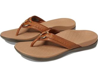 Vionic Tide Aloe 10010887 Sandals Mocha Leather Toe Post Thong ZOGG2715
